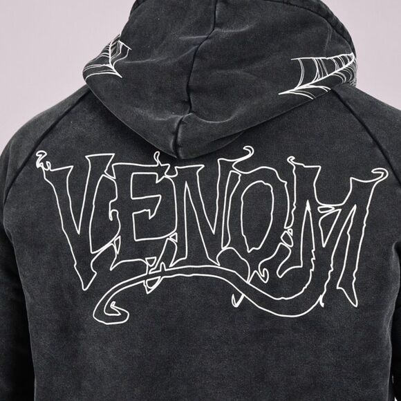 MARVEL VENOM Acid Wash Oversized Pullover hoodie black size 3X nwt - Picture 4 of 7
